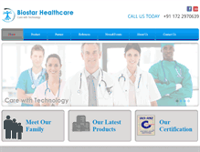 Tablet Screenshot of biostarhealthcare.com